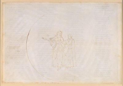 La Divina Commedia, Paradiso XI. Den fjerde planetsfære (solhimlen): Thomas af Aquino roser foran Dante Frans af Assisis virke og beklager verdsliggørelsen af sin egen orden, dominikanerne af Sandro Botticelli