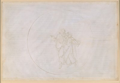 La Divina Commedia, Paradiso XV. Den femte planetsfære (Mars’ himmel): Cacciaguida, stamfader til Alighieri-familien, fortæller Dante om sine forfædre i det gamle Firenze af Sandro Botticelli
