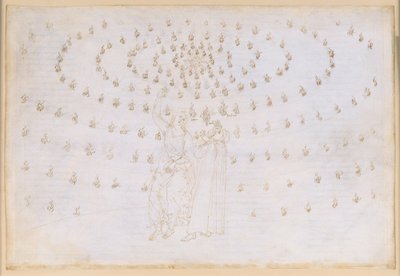 La Divina Commedia, Paradiso XXV. Den ottende sfære (faststjernehimlen): Jakobus sætter Dante på prøve i den anden teologiske dyd, håbet; Johannes Evangelistens fremtræden og hans tale om væsenernes tilstand i paradiset; Dantes blænding af Sandro Botticelli