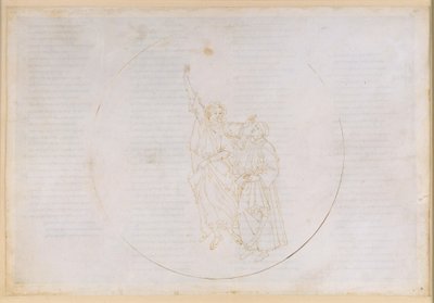 La Divina Commedia, Paradiso X. Opstigningen til den fjerde planetsfære (solhimlen): Thomas af Aquinos lys introducerer Dante for de vises himmel af Sandro Botticelli