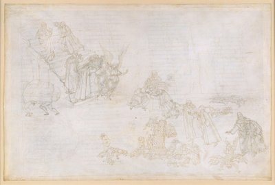 La Divina Commedia, Purgatorio XII. Purgatoriets første ring: Billeder af straffen for hovmod; Englen foran trappen til den anden ring af Sandro Botticelli