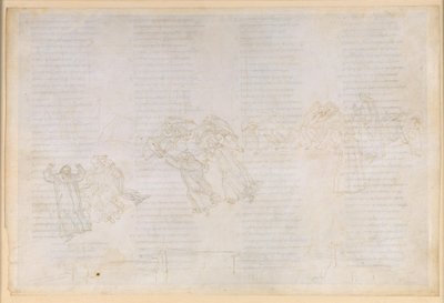 La Divina Commedia, Purgatorio XIV. Purgatoriets anden ring: Bod for misundelse og skadefryd; samtale mellem Guido del Duca og Rinieri da Calboli af Sandro Botticelli