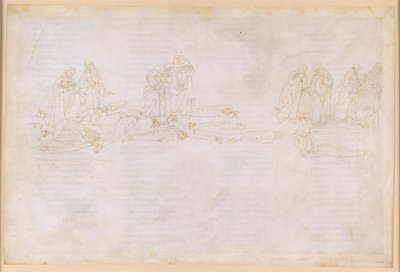 La Divina Commedia, Purgatorio XX. Purgatoriets femte ring: De grådige og de ødsle menneskers bod; samtale med Hugo Capet af Sandro Botticelli