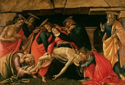 Klagesang over den døde Kristus af Sandro Botticelli