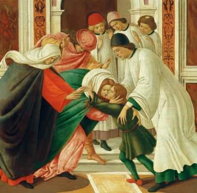 Lev og. Mirakler d. St. Zenobius (oprejse de døde) af Sandro Botticelli