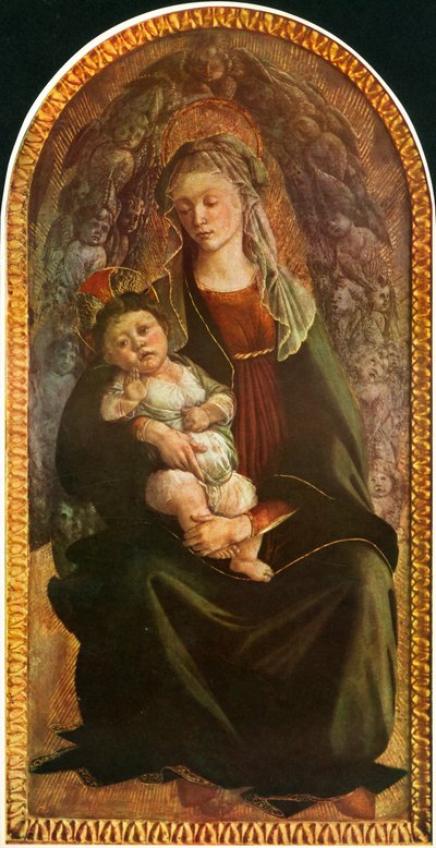 Madonna in Glory with Seraphim, c1469-1470, 1937. af Sandro Botticelli