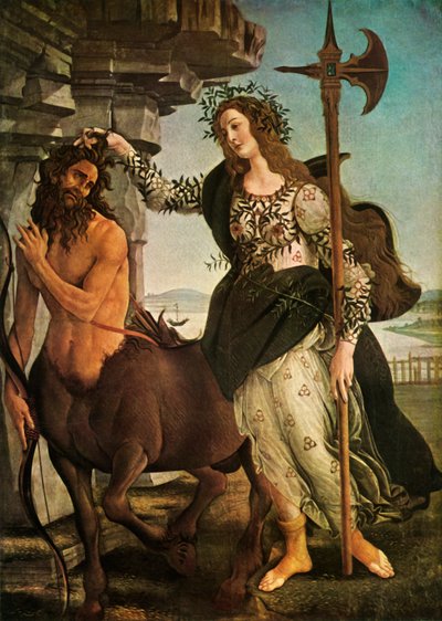 Pallas og Kentauren, c1480-1485, 1937. af Sandro Botticelli