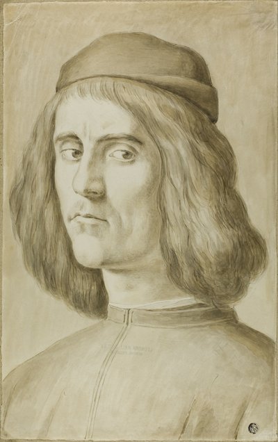 Portrætbuste af en ung mand af Sandro Botticelli