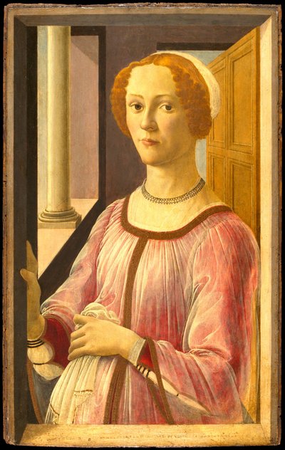 Portræt af Smeralda Bandinelli af Sandro Botticelli