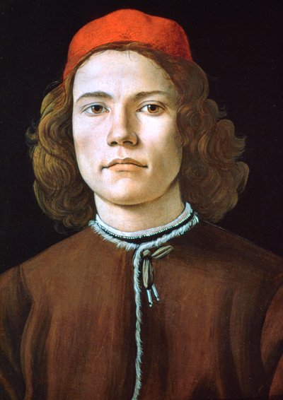 Portræt af en ung mand, c1480-1485 af Sandro Botticelli
