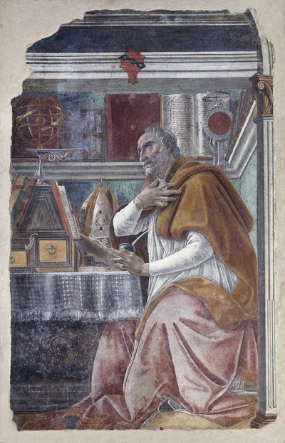 Sankt Augustin i sit studium af Sandro Botticelli