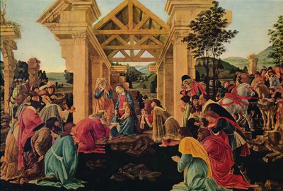 Magiernes tilbedelse, c1475-1476 af Sandro Botticelli