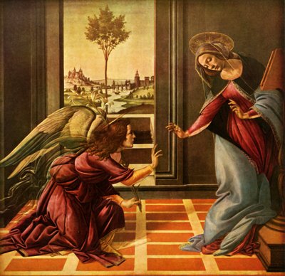 The Cstello Annunciation, 1489, 1937. af Sandro Botticelli