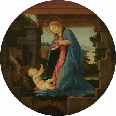 Jomfruen, der tilbeder barnet af Sandro Botticelli