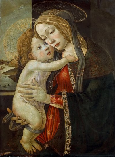 Jomfruen og barnet, ca. 1500. af Sandro Botticelli