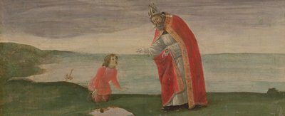 The Vision of St. Augustine fra St. Barnabas altertavle, ca. 1488 (tempera på panel) af Sandro Botticelli