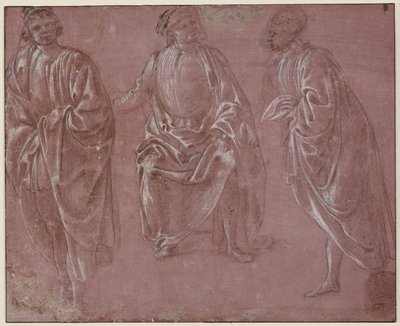 Tre klædte figurer af Sandro Botticelli