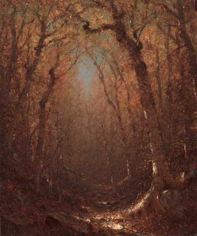 Efterår, en skovsti af Sanford Robinson Gifford