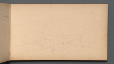 Skitsebog, side 10: Carter Mountian, 1859. af Sanford Robinson Gifford