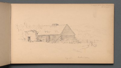 Skitsebog, side 14: Berlin Falls 2. september 1859. af Sanford Robinson Gifford