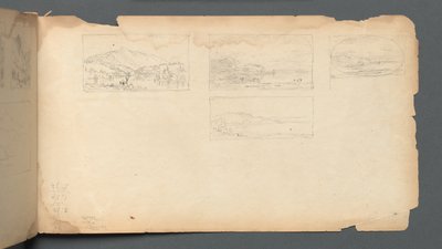 Skitsebog, side 40: Maine Landscape, 1859. af Sanford Robinson Gifford