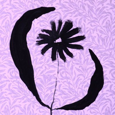 Abstrakt sort blomstring af Santhosh ch