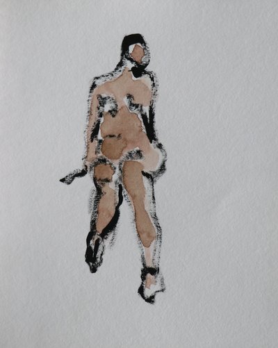 Abstrakt nøgenfigur af Santhosh ch