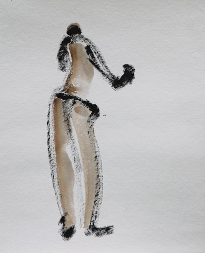 Abstrakt nøgenfigur af Santhosh ch