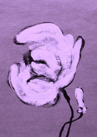Abstrakt lilla blomstring af Santhosh ch