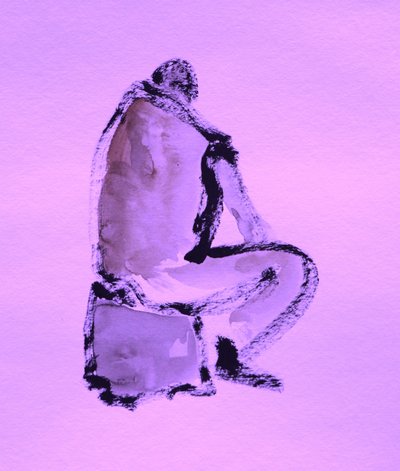 Abstrakt lilla figur af Santhosh ch