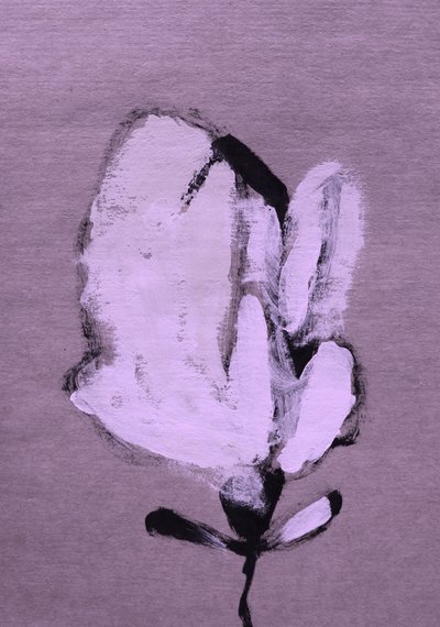 Abstrakt hvid blomst af Santhosh ch