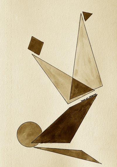 Balancerende geometrisk figur af Santhosh ch