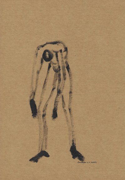 Bøjet mørk figur af Santhosh ch