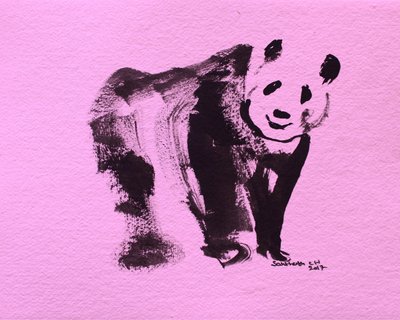 Sød lyserød panda af Santhosh ch
