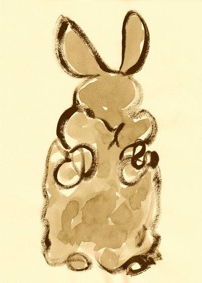 Sød stående kanin af Santhosh ch
