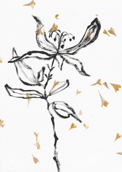 Fin blomsterskitse af Santhosh ch