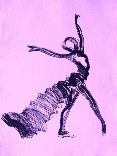 Yndefuld lilla danser af Santhosh ch