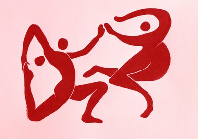 Yndefulde røde figurer af Santhosh ch