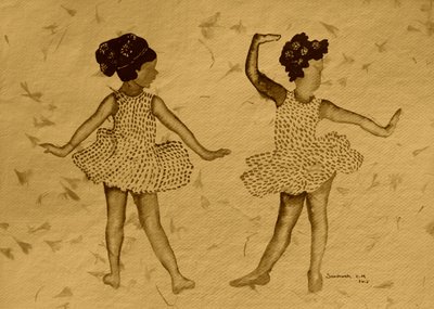 Glade dansende piger af Santhosh ch