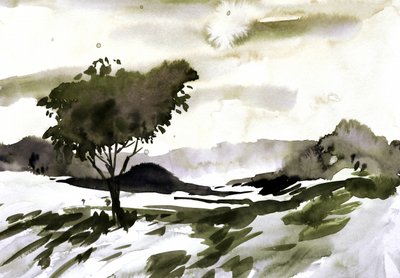 Landskabet ved Lone Tree af Santhosh ch