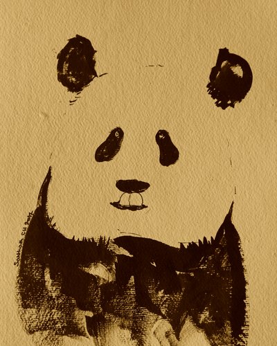 Minimalistisk pandabjørn af Santhosh ch