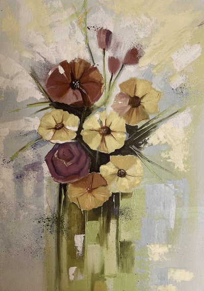 Livlige, moderne blomster af Santhosh ch