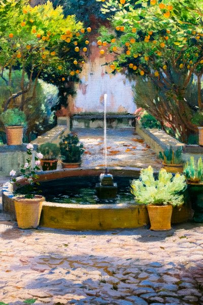 Appelsintræernes gård af Santiago Rusinol i Prats