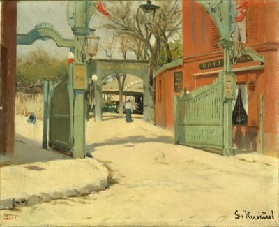 Indgang til parken Moulin de la Galette af Santiago Rusiñol