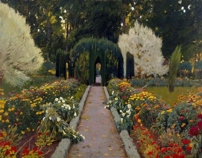Aranjuez have. Rundkørsel II af Santiago Rusiñol