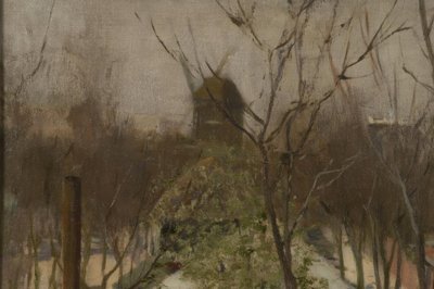 Park ved Moulin de la Galette af Santiago Rusiñol