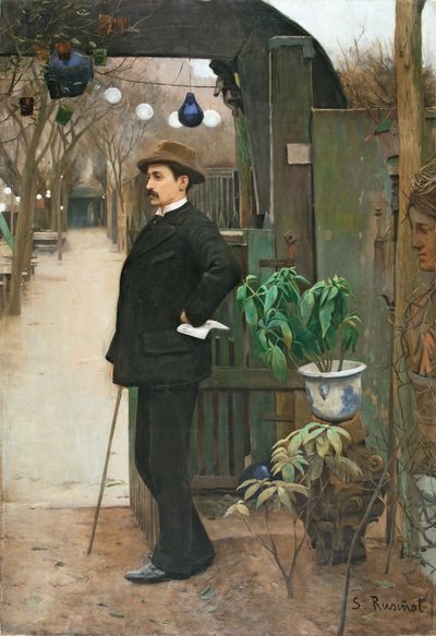 Portræt af Miquel Utrillo af Santiago Rusiñol