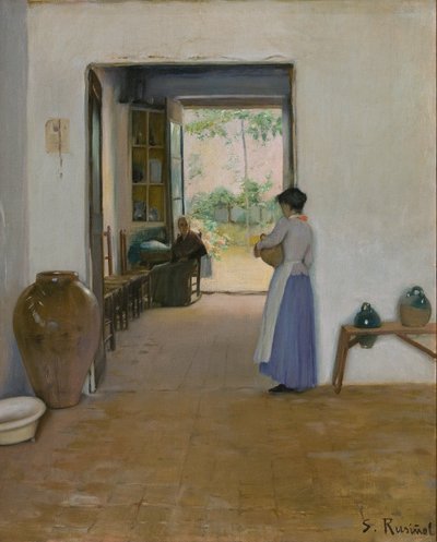 Sitges interiør af Santiago Rusiñol
