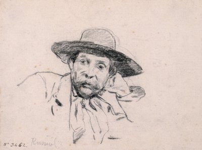 Undersøgelse af et hanhoved af Santiago Rusiñol