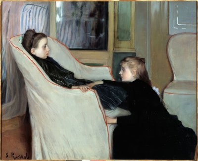 Pigen rekonvalescent af Santiago Rusiñol